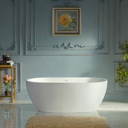 WOODBRIDGE 59" Stone Resin Freestanding