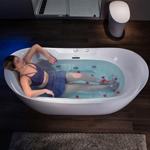 WOODBRIDGE 72"×35-3/8" Double Slipper Whirlpool&Air view 3