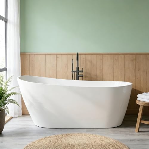 67 Inch Acrylic Freestanding Bathtub