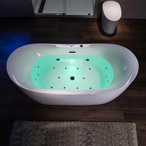 WOODBRIDGE 72"×35-3/8" Double Slipper Whirlpool&Air view 3