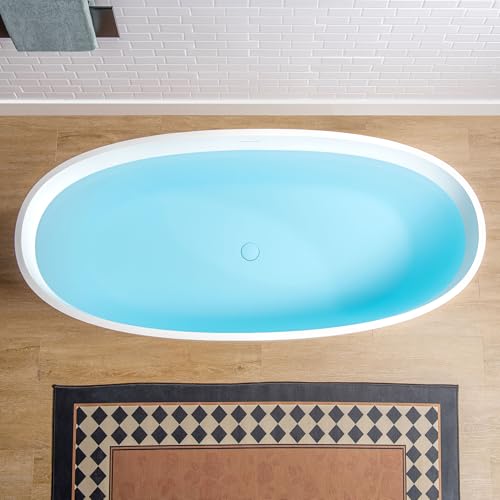 WOODBRIDGE 61" Stone Resin Freestanding view 4