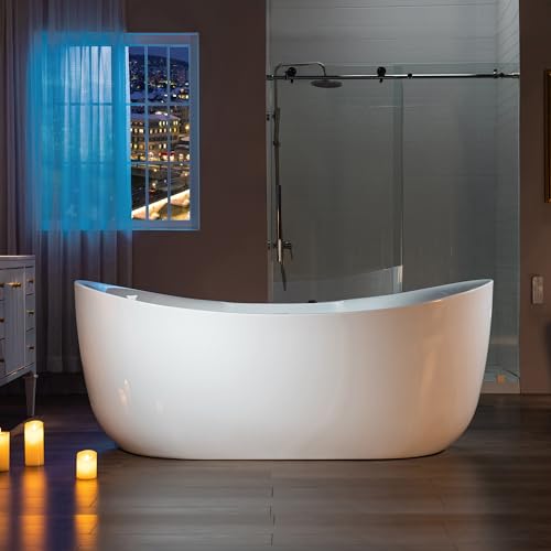 WOODBRIDGE 72"×35-3/8" Double Slipper Whirlpool&Air view 2