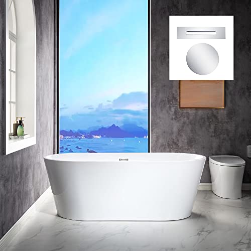 WOODBRIDGE 67" Acrylic Freestanding Bathtub