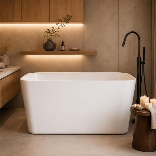 49 Inch Freestanding Acrylic Bathtub