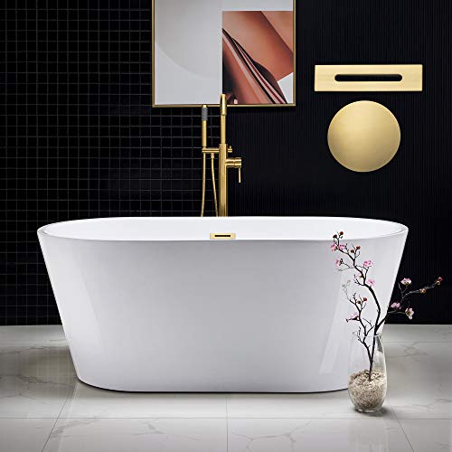 WOODBRIDGE 59" Freestanding White Acylic