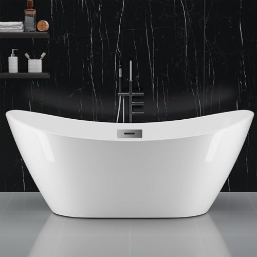 59 Inch Freestanding Bathtubs White