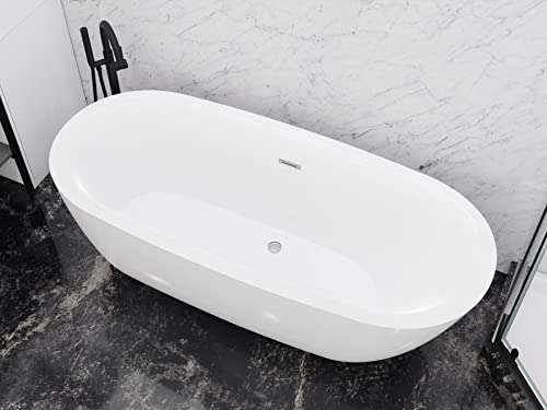 ANZZI Freestanding Bathtub Acrylic 59 view 2