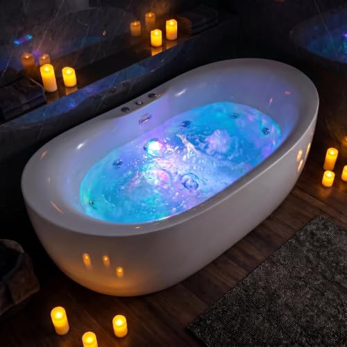 LARWORKS 71" Freestanding Whirlpool & view 2