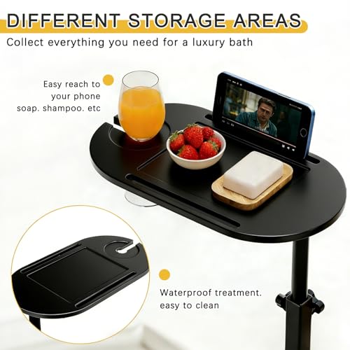 3-Tier Freestanding Bathtub Tray Table view 3