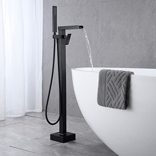 Wowkk Waterfall Tub Filler Freestanding view 3