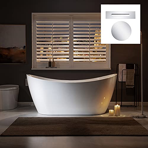 WOODBRIDGE 67" Acrylic Freestanding Bathtub
