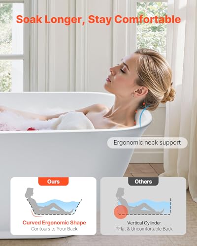 VEVOR Acrylic Freestanding Bathtub 67 view 3