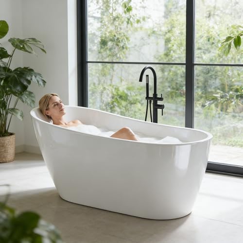 59 Inch Acrylic Freestanding Bathtub view 5
