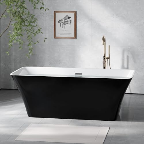 Homhougo 67" Acrylic Freestanding Bathtub