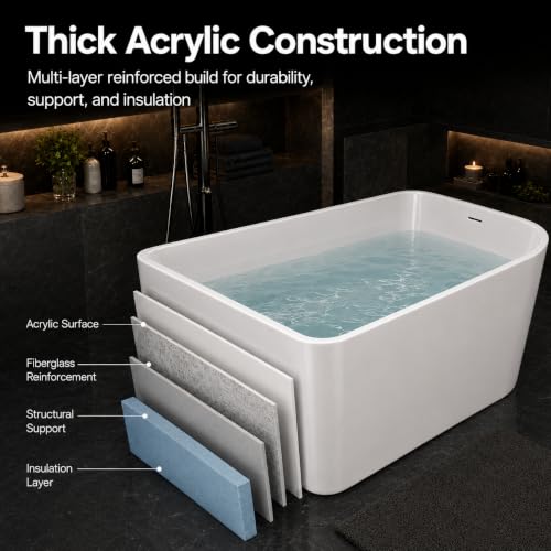 49 Inch Freestanding Acrylic Bathtub view 4