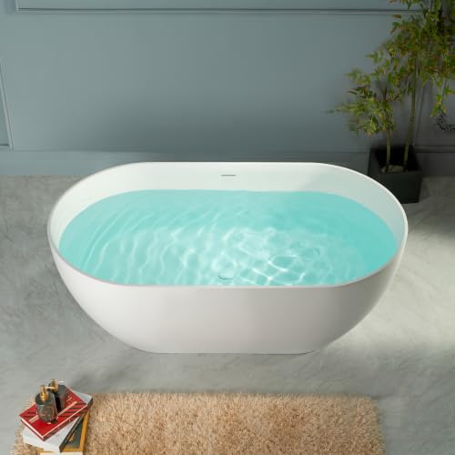 WOODBRIDGE 59" Stone Resin Freestanding view 3