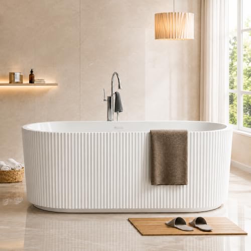 59 Inch Acrylic Freestanding Bathtub