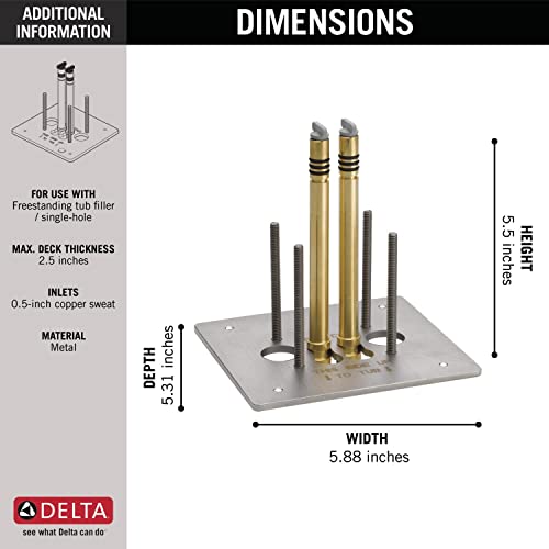 Delta Faucet Floor-Mount Freestanding Tub view 4