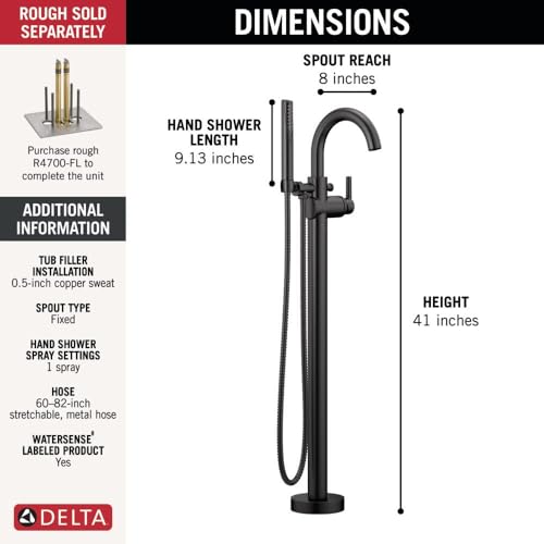Delta Faucet Trinsic Floor Mount view 3