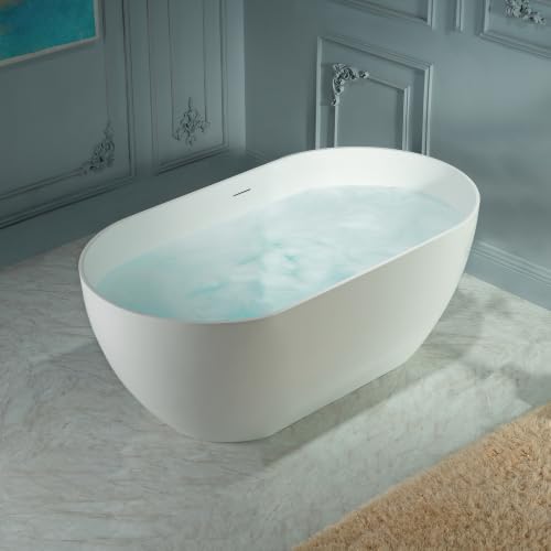 WOODBRIDGE 59" Stone Resin Freestanding view 4
