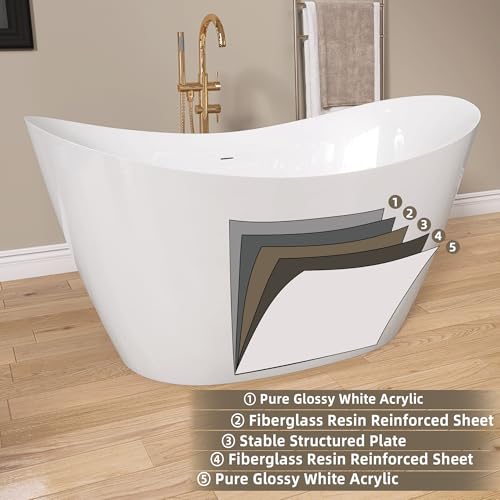 GETPRO Free Standing Tub 55" view 2