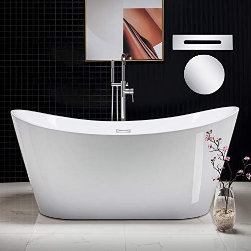WOODBRIDGE 67" Acrylic Freestanding Bathtub