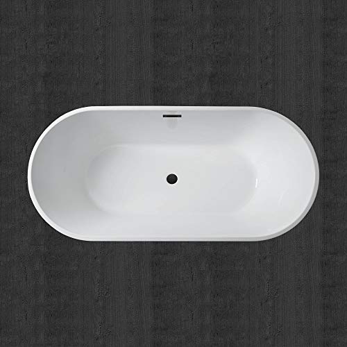 WOODBRIDGE 59" Acrylic Freestanding Bathtub view 5
