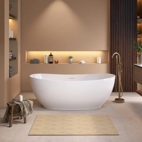 67" Acrylic Freestanding Bathtub Double