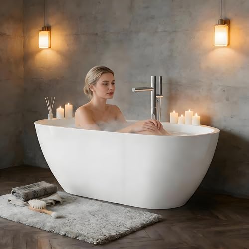 Freestanding Bathtub 59 Inch Oval view 3