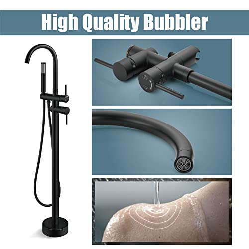Aolemi Floor Mount Bathtub Faucet view 4