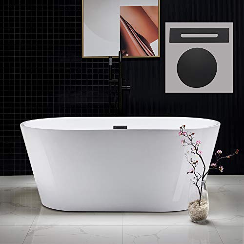 WOODBRIDGE 59" Acrylic Freestanding Bathtub view 2