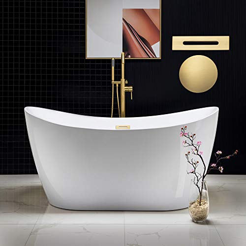 WOODBRIDGE 59" Acrylic Freestanding Bathtub