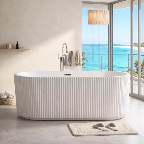 67" Acrylic Freestanding Soaking Bathtub