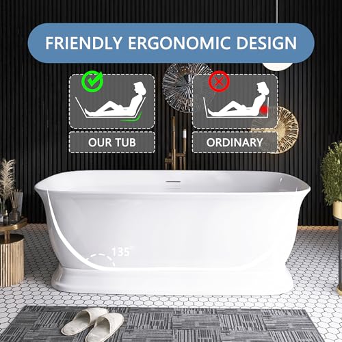 67" Free Standing Tub Pure view 5