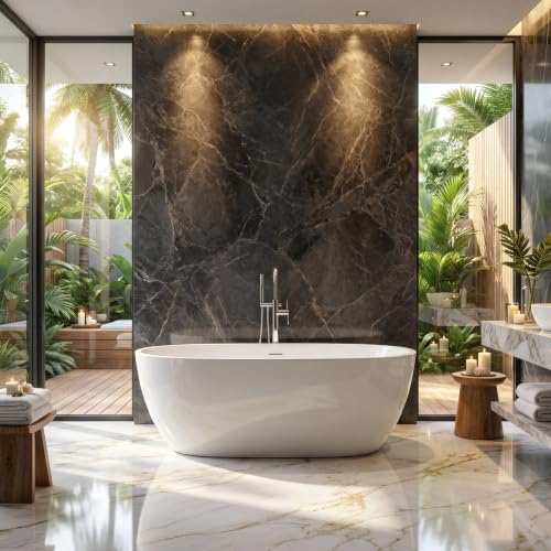 67"Acrylic Freestanding Bathtub Double-Walled Insulated view 3
