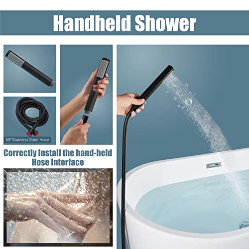 Aolemi Floor Mount Bathtub Faucet view 5