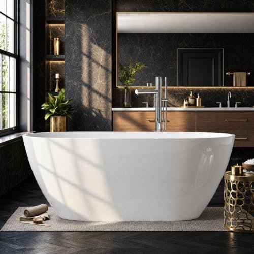 59" Acrylic Freestanding Bathtub Deep