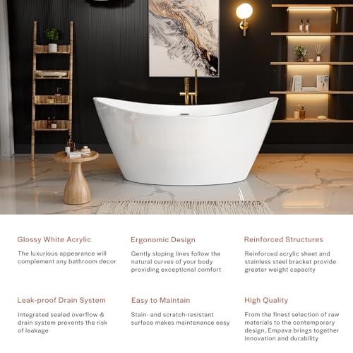 Empava 67" Luxury Freestanding Soaking view 2