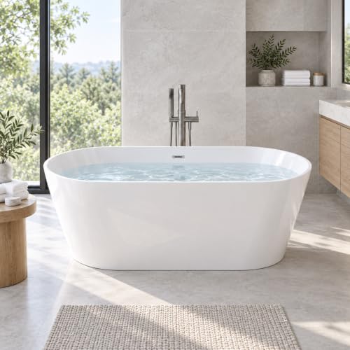 RHHVVR 59" Acrylic Freestanding Bathtub