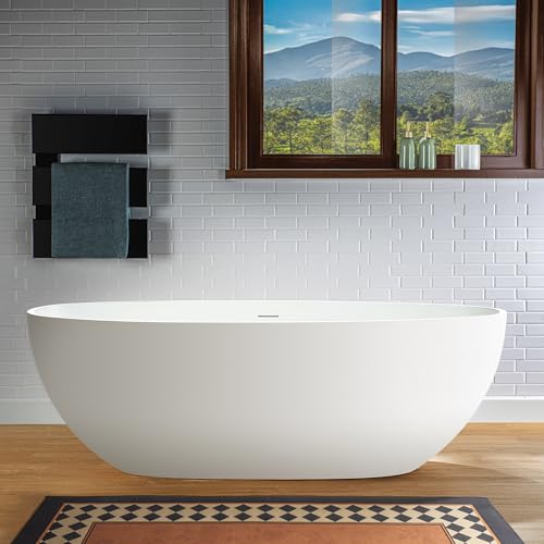 WOODBRIDGE 67" Stone Resin Freestanding