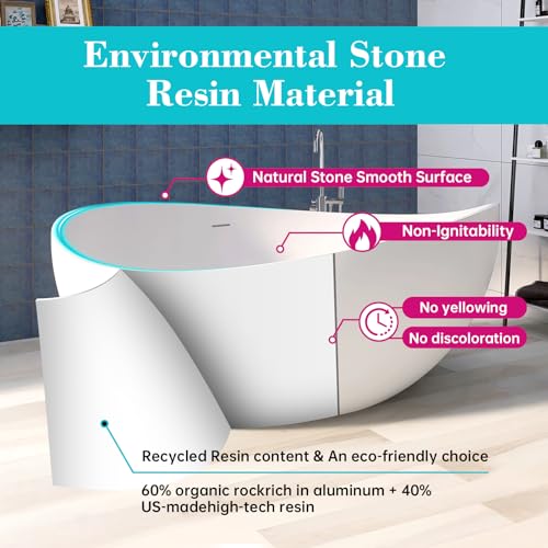 MEDUNJESS 63'' Solid Surface Free view 2