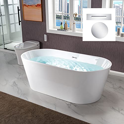 WOODBRIDGE 67" Acrylic Freestanding Bathtub